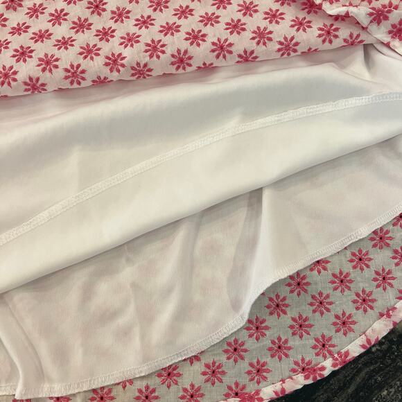 NWT Francesca's Collections Jun & Ivy Pink & White Eyelet Daisy Skater Dress - Picture 10 of 14